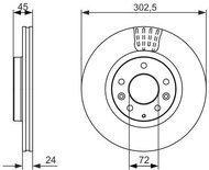 BOSCH brake disc 0 986 479 700, set of 2, set of 2 - Brake Disc