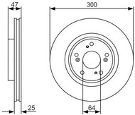 BOSCH brake disc 0 986 479 R24, set of 2, set of 2 - Brake Disc