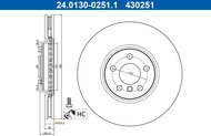 ATE 430251 brake disc 24.0130-0251.1, set of 2 - Brake Disc