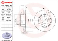BREMBO brake disc 08.7219.10, set of 2 - Brake Disc