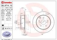 BREMBO brake disc 08. A714.11, set of 2 - Brake Disc