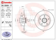 BREMBO brake disc 08. B369.17, set of 2 - Brake Disc