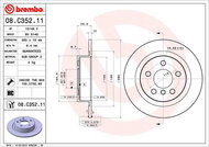 BREMBO brake disc 08. C352.11, set of 2 - Brake Disc