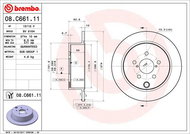 BREMBO brake disc 08. C661.11, set of 2 - Brake Disc
