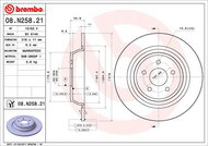 BREMBO brake disc 08. N258.21, set of 2 - Brake Disc