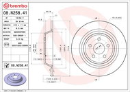 BREMBO brake disc 08. N258.41, set of 2 - Brake Disc