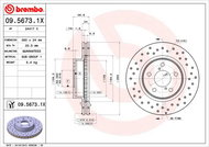 BREMBO brzdový kotouč 09.5673.1X, sada 2 ks - Brake Disc