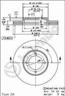 BREMBO brzdový kotouč 09.5678.10, sada 2 ks - Brake Disc