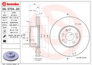 BREMBO brzdový kotouč 09.5704.20, sada 2 ks - Brake Disc