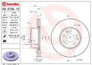 BREMBO brzdový kotouč 09.5726.10, sada 2 ks - Brake Disc