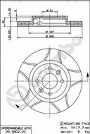 BREMBO brzdový kotouč 09.5802.76, sada 2 ks - Brake Disc