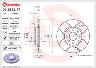 BREMBO brzdový kotouč 09.5843.77, sada 2 ks - Brake Disc