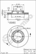 BREMBO brzdový kotouč 09.5848.10, sada 2 ks - Brake Disc