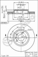 BREMBO brzdový kotouč 09.5870.20, sada 2 ks - Brake Disc