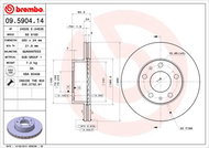 BREMBO brzdový kotouč 09.5904.14, sada 2 ks - Brake Disc