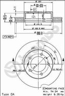 BREMBO brzdový kotouč 09.5932.10, sada 2 ks - Brake Disc