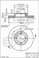 BREMBO brzdový kotouč 09.6709.10, sada 2 ks - Brake Disc