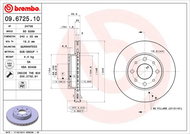 BREMBO brzdový kotouč 09.6725.10, sada 2 ks - Brake Disc