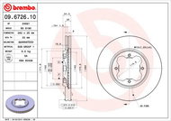 BREMBO brzdový kotouč 09.6726.10, sada 2 ks - Brake Disc