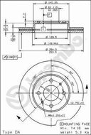 BREMBO brzdový kotouč 09.6743.10, sada 2 ks - Brake Disc