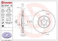 BREMBO brzdový kotouč 09.6747.10, sada 2 ks - Brake Disc