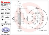 BREMBO brzdový kotouč 09.6843.11, sada 2 ks - Brake Disc