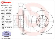 BREMBO brzdový kotouč 09.6924.14, sada 2 ks - Brake Disc
