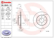 BREMBO brzdový kotouč 09.6943.10, sada 2 ks - Brake Disc