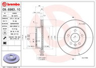 BREMBO brzdový kotouč 09.6983.10, sada 2 ks - Brake Disc