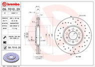 BREMBO brzdový kotouč 09.7010.2X, sada 2 ks - Brake Disc