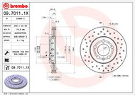 BREMBO brzdový kotouč 09.7011.1X, sada 2 ks - Brake Disc