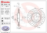 BREMBO brzdový kotouč 09.7012.1X, sada 2 ks - Brake Disc