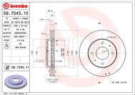 BREMBO brzdový kotouč 09.7043.10, sada 2 ks - Brake Disc