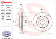 BREMBO brzdový kotouč 09.7043.20, sada 2 ks - Brake Disc