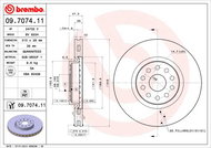 BREMBO brzdový kotouč 09.7074.11, sada 2 ks - Brake Disc