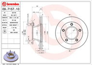 BREMBO brzdový kotouč 09.7157.10, sada 2 ks - Brake Disc