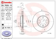 BREMBO brzdový kotouč 09.7629.10, sada 2 ks - Brake Disc