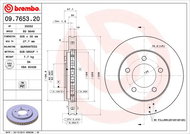 BREMBO brzdový kotouč 09.7653.20, sada 2 ks - Brake Disc