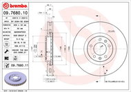 BREMBO brzdový kotouč 09.7680.10, sada 2 ks - Brake Disc