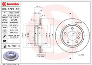 BREMBO brzdový kotouč 09.7727.10, sada 2 ks - Brake Disc