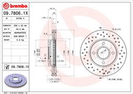 BREMBO brzdový kotouč 09.7806.1X, sada 2 ks - Brake Disc