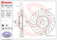 BREMBO brzdový kotouč 09.7812.2X, sada 2 ks - Brake Disc