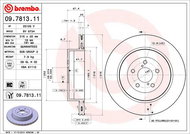 BREMBO brzdový kotouč 09.7813.11, sada 2 ks - Brake Disc