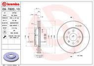 BREMBO brzdový kotouč 09.7820.10, sada 2 ks - Brake Disc