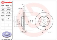 BREMBO brzdový kotouč 09.7824.10, sada 2 ks - Brake Disc