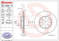 BREMBO brzdový kotouč 09.7928.10, sada 2 ks - Brake Disc
