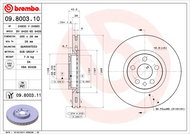 BREMBO brzdový kotouč 09.8003.10, sada 2 ks - Brake Disc