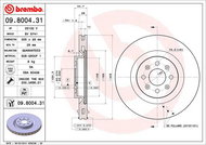 BREMBO brzdový kotouč 09.8004.31, sada 2 ks - Brake Disc