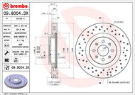 BREMBO brzdový kotouč 09.8004.3X, sada 2 ks - Brake Disc