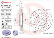 BREMBO brzdový kotouč 09.8004.4X, sada 2 ks - Brake Disc